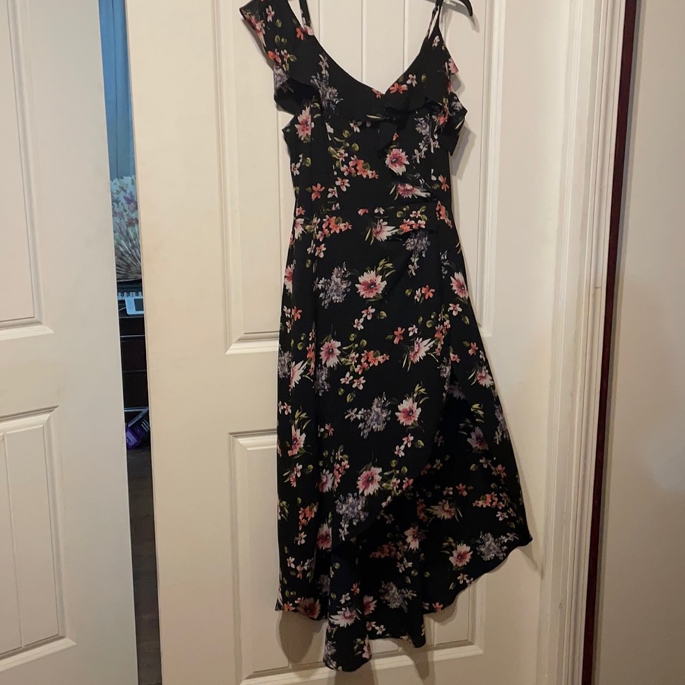 One piece, floral, dress with shorts